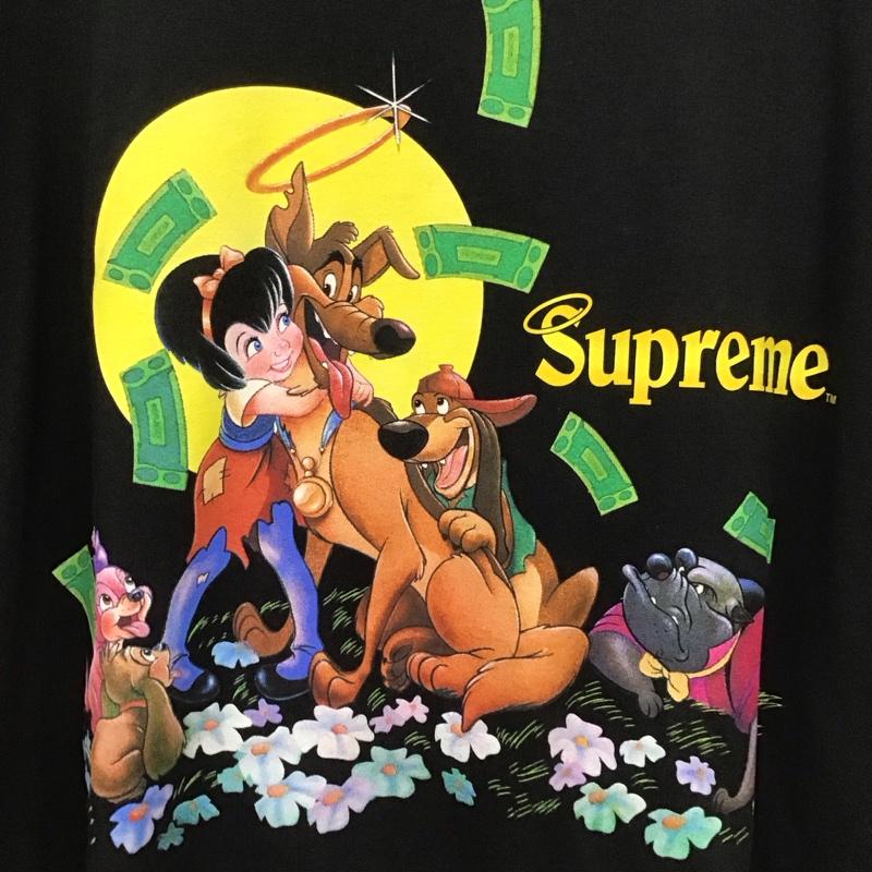 シュプリーム Supreme Tシャツ 半袖 半袖カットソー プリントTシャツ クルーネックカットソー XL プリント 黒 / ブラック / black メンズ USED 古着 中古 10154616