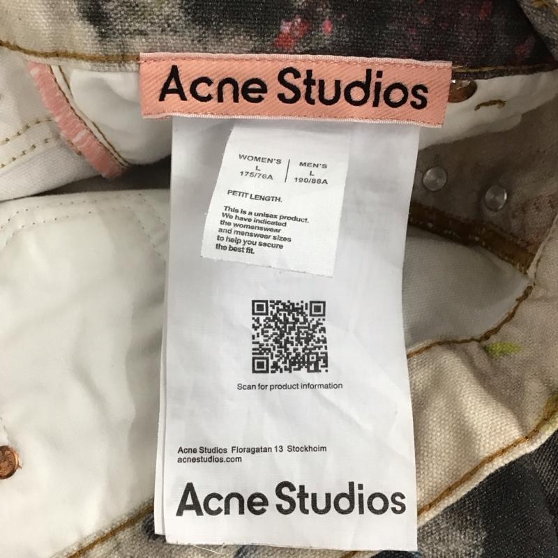 アクネストゥディオズ Acne Studios パンツ デニム、ジーンズ デニムパンツ ワイドパンツ カジュアルパンツ L プリント マルチカラー / マルチカラー / multicolor メンズ USED 古着 中古 10154621