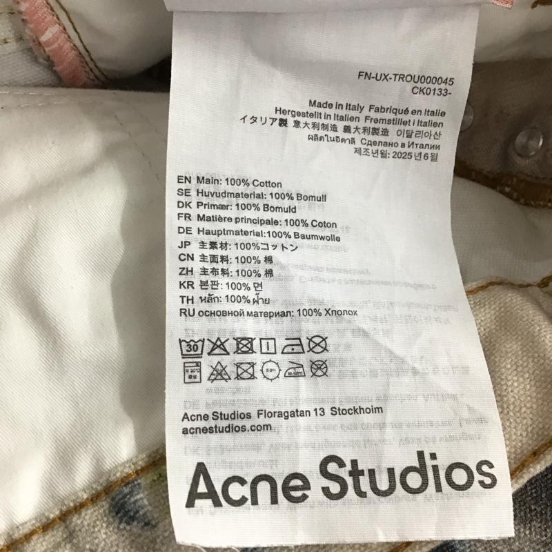 アクネストゥディオズ Acne Studios パンツ デニム、ジーンズ デニムパンツ ワイドパンツ カジュアルパンツ L プリント マルチカラー / マルチカラー / multicolor メンズ USED 古着 中古 10154621