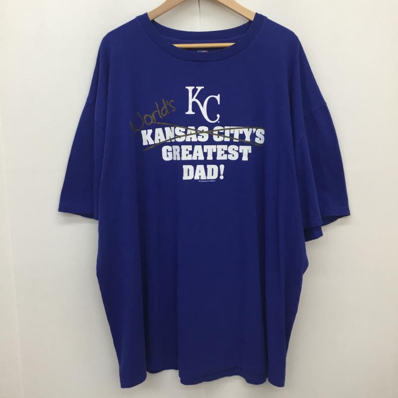 ユーズドクロージング used clothes Tシャツ 半袖 MLB メンズ 半袖 Tシャツ カンザスシティ ロイヤルズ XXL ロゴ、文字 青 / ブルー / blue メンズ USED 古着 中古 10154623