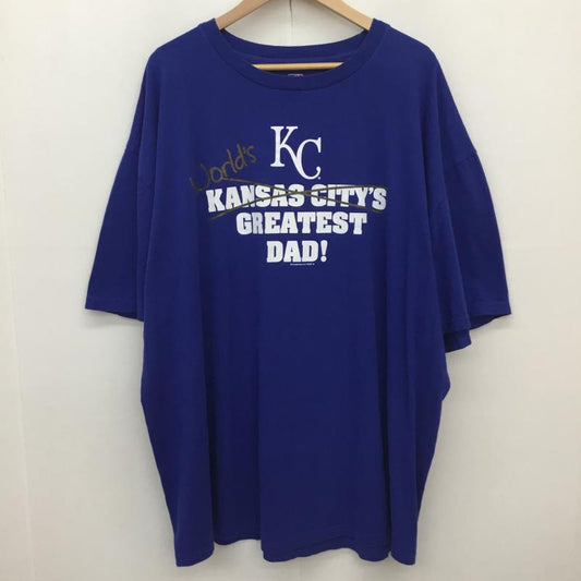 ユーズドクロージング used clothes Tシャツ 半袖 MLB メンズ 半袖 Tシャツ カンザスシティ ロイヤルズ XXL ロゴ、文字 青 / ブルー / blue メンズ USED 古着 中古 10154623