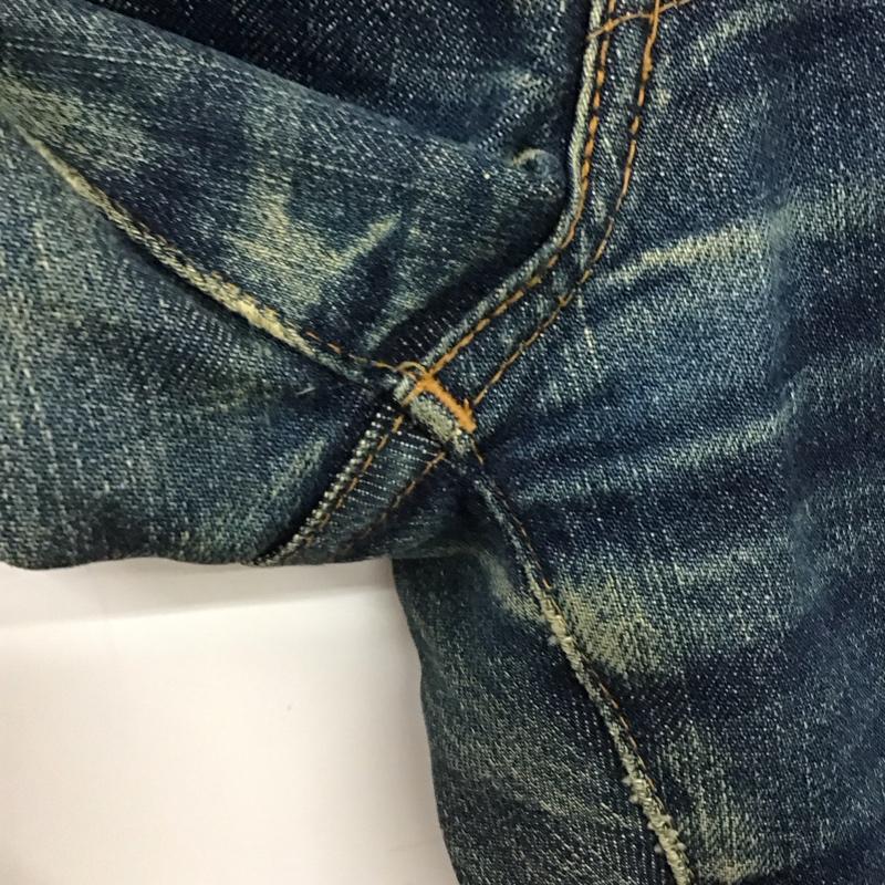 リーバイストラウスアンドコー Levi Strauss & co. パンツ デニム、ジーンズ デニムパンツ スリムパンツ カジュアルパンツ 28インチ ロゴ、文字 インディゴ / インディゴ / Indigo メンズ USED 古着 中古 10154626