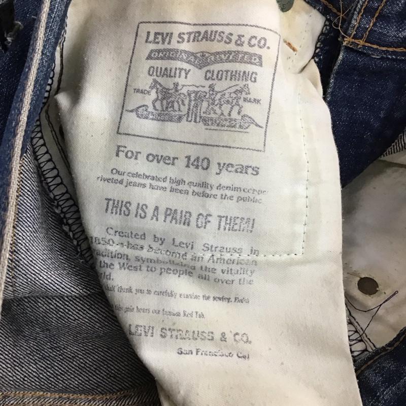 リーバイストラウスアンドコー Levi Strauss & co. パンツ デニム、ジーンズ デニムパンツ スリムパンツ カジュアルパンツ 28インチ ロゴ、文字 インディゴ / インディゴ / Indigo メンズ USED 古着 中古 10154626