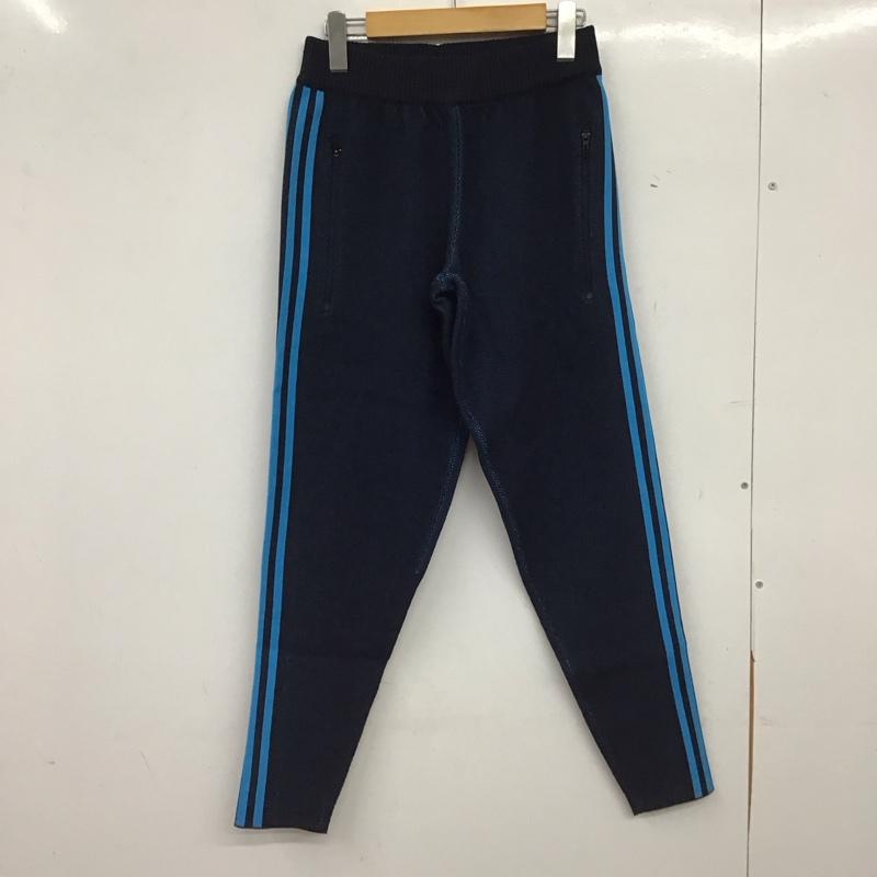 アディダス adidas パンツ ワークパンツ、ペインターパンツ ジャージ スリムパンツ S ロゴ、文字 紺 / ネイビー / navy メンズ USED 古着 中古 10154628