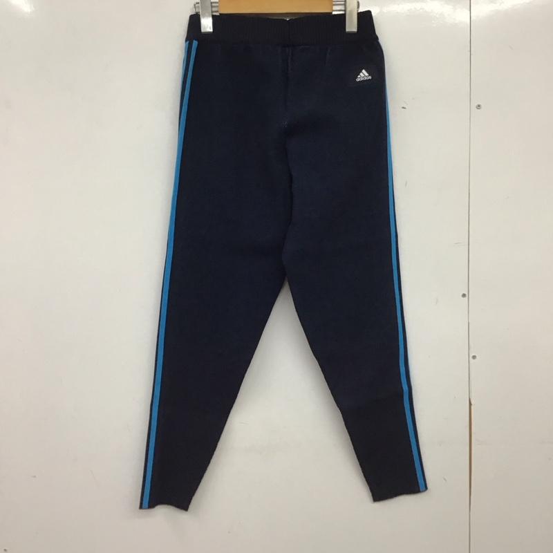 アディダス adidas パンツ ワークパンツ、ペインターパンツ ジャージ スリムパンツ S ロゴ、文字 紺 / ネイビー / navy メンズ USED 古着 中古 10154628