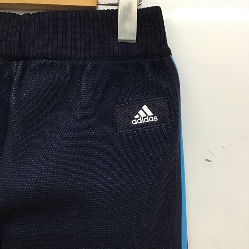 アディダス adidas パンツ ワークパンツ、ペインターパンツ ジャージ スリムパンツ S ロゴ、文字 紺 / ネイビー / navy メンズ USED 古着 中古 10154628
