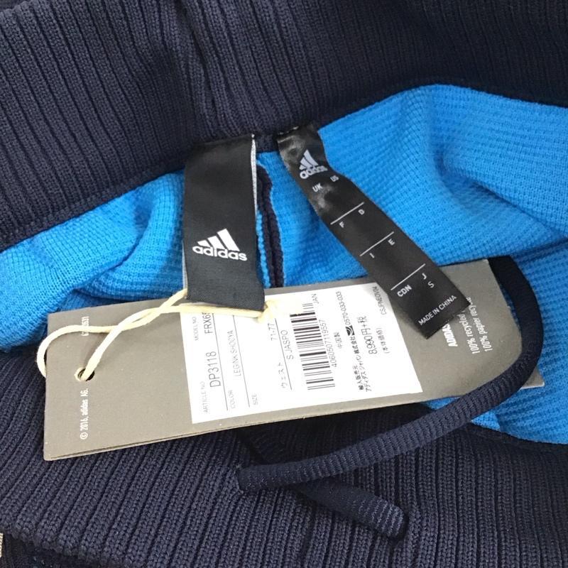 アディダス adidas パンツ ワークパンツ、ペインターパンツ ジャージ スリムパンツ S ロゴ、文字 紺 / ネイビー / navy メンズ USED 古着 中古 10154628