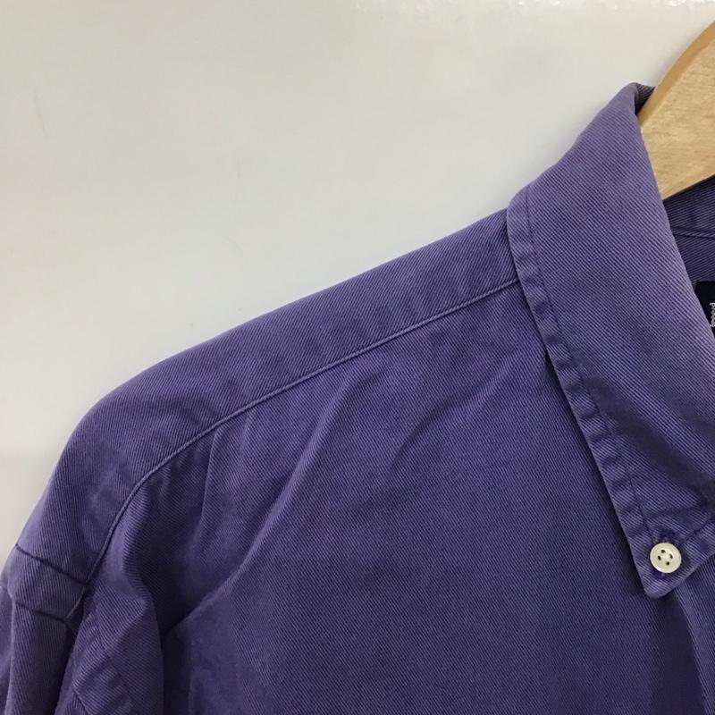 ラルフローレン RALPHLAUREN シャツ、ブラウス 長袖 長袖シャツ 刺繍シャツ カラーシャツ ボタンダウンシャツ L ロゴ、文字 紫 / パープル / purple メンズ USED 古着 中古 10154637