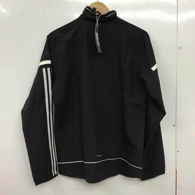 アディダス adidas ジャケット、上着 ジャンパー、ブルゾン ジップアップジャケット ナイロンジャケット アウター S ロゴ、文字 黒 / ブラック / black メンズ USED 古着 中古 10154649