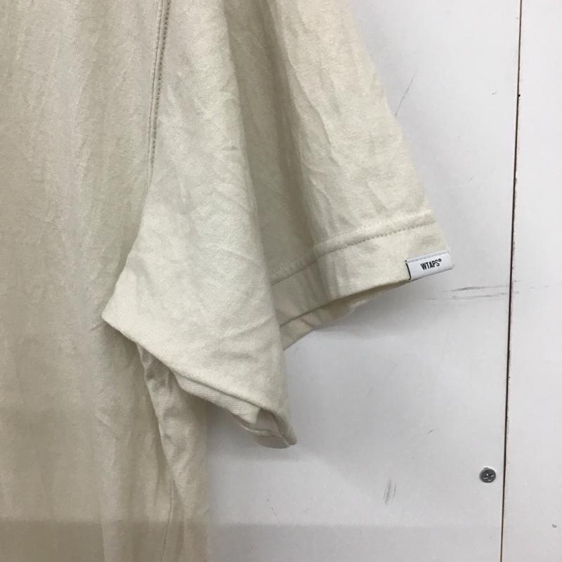 ダブルタップス WTAPS Tシャツ 半袖 221atdt-csm04 半袖カットソー 2 無地 オフホワイト / オフホワイト / メンズ USED 古着 中古 10154650