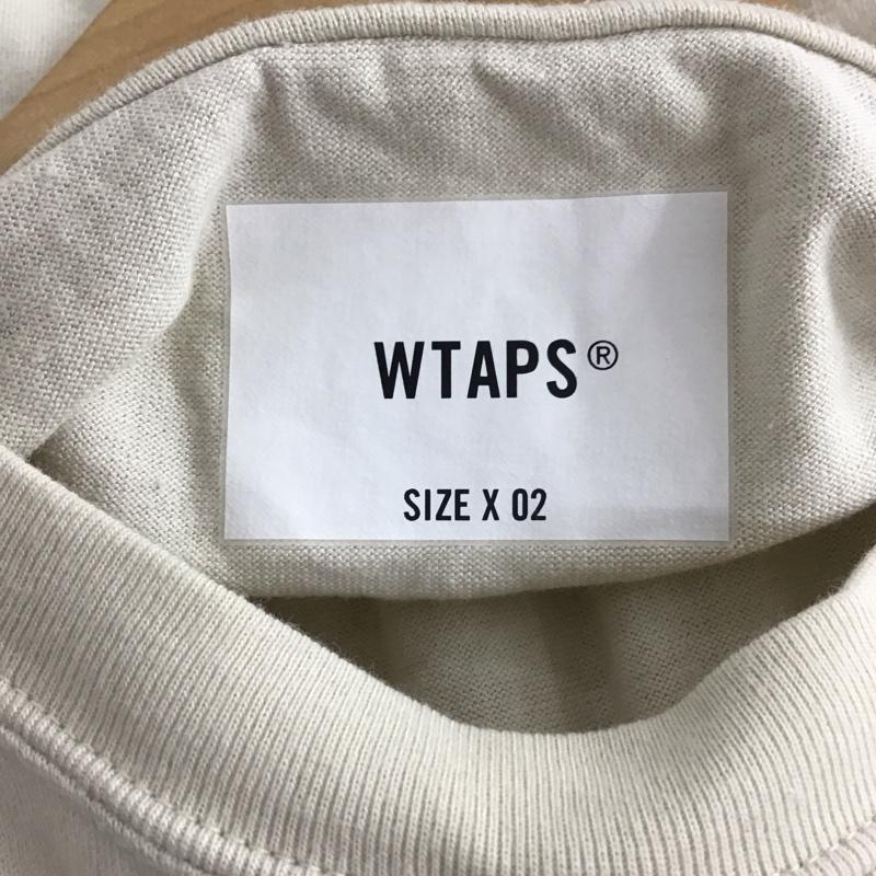 ダブルタップス WTAPS Tシャツ 半袖 221atdt-csm04 半袖カットソー 2 無地 オフホワイト / オフホワイト / メンズ USED 古着 中古 10154650