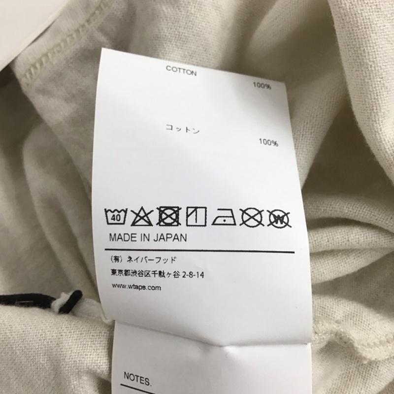 ダブルタップス WTAPS Tシャツ 半袖 221atdt-csm04 半袖カットソー 2 無地 オフホワイト / オフホワイト / メンズ USED 古着 中古 10154650