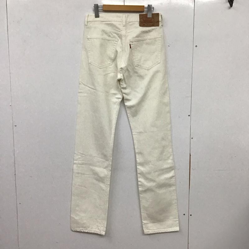 リーバイストラウスアンドコー Levi Strauss & co. パンツ デニム、ジーンズ デニムパンツ スリムパンツ カジュアルパンツ 30インチ ロゴ、文字 白 / ホワイト / white メンズ USED 古着 中古 10154655