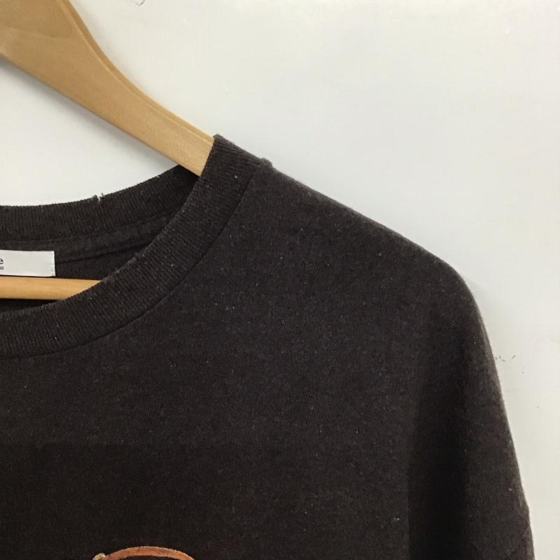 レリュームジャーナルスタンダード relume Journal Standard Tシャツ 半袖 半袖カットソー プリントTシャツ クルーネックカットソー L プリント ダークグレー / ダークグレー / メンズ USED 古着 中古 10154656
