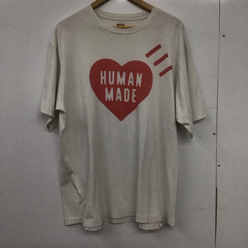 ヒューマンメード HUMAN MADE Tシャツ 半袖 半袖カットソー プリントTシャツ クルーネックカットソー XXL プリント 白 / ホワイト / white メンズ USED 古着 中古 10154657