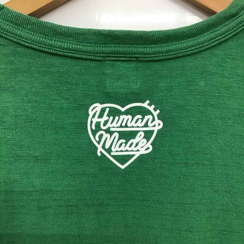 ヒューマンメード HUMAN MADE Tシャツ 半袖 半袖カットソー プリントTシャツ クルーネックカットソー XXL ロゴ、文字 緑 / グリーン / green メンズ USED 古着 中古 10154658