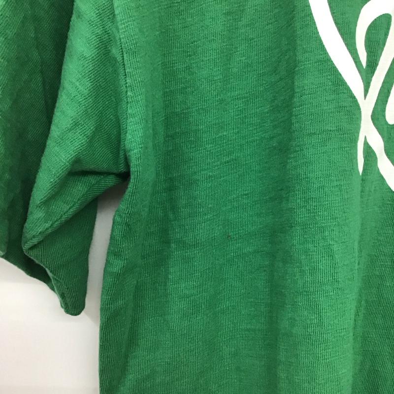 ヒューマンメード HUMAN MADE Tシャツ 半袖 半袖カットソー プリントTシャツ クルーネックカットソー XXL ロゴ、文字 緑 / グリーン / green メンズ USED 古着 中古 10154658