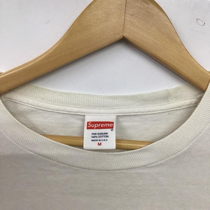 シュプリーム Supreme Tシャツ 半袖 半袖カットソー プリントTシャツ クルーネックカットソー M プリント 白 / ホワイト / white メンズ USED 古着 中古 10154662
