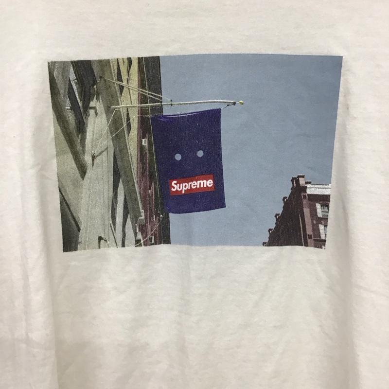 シュプリーム Supreme Tシャツ 半袖 半袖カットソー プリントTシャツ クルーネックカットソー M プリント 白 / ホワイト / white メンズ USED 古着 中古 10154662
