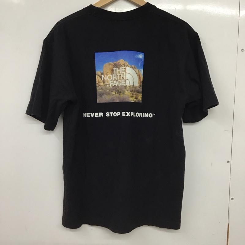 ザノースフェイス THE NORTH FACE Tシャツ 半袖 nt31952 半袖Tシャツ プリントTシャツ M ロゴ、文字 黒 / ブラック / black メンズ USED 古着 中古 10154666