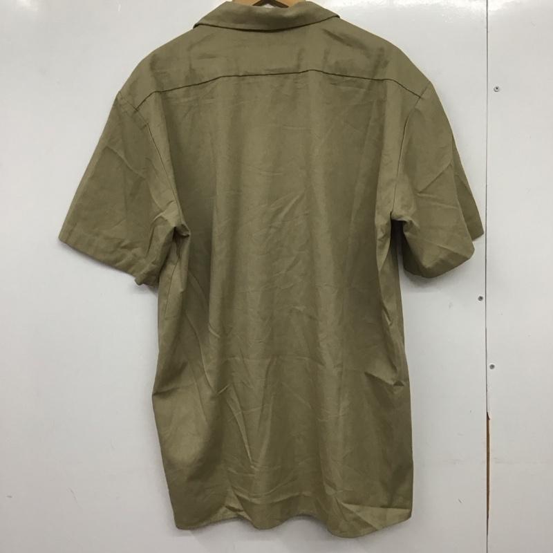ディッキーズ Dickies シャツ、ブラウス 半袖 半袖シャツ 無地シャツ ポケットシャツ L 無地 ベージュ / ベージュ / beige メンズ USED 古着 中古 10154667