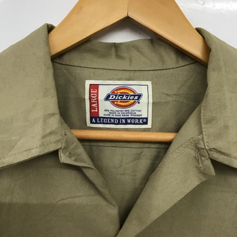 ディッキーズ Dickies シャツ、ブラウス 半袖 半袖シャツ 無地シャツ ポケットシャツ L 無地 ベージュ / ベージュ / beige メンズ USED 古着 中古 10154667