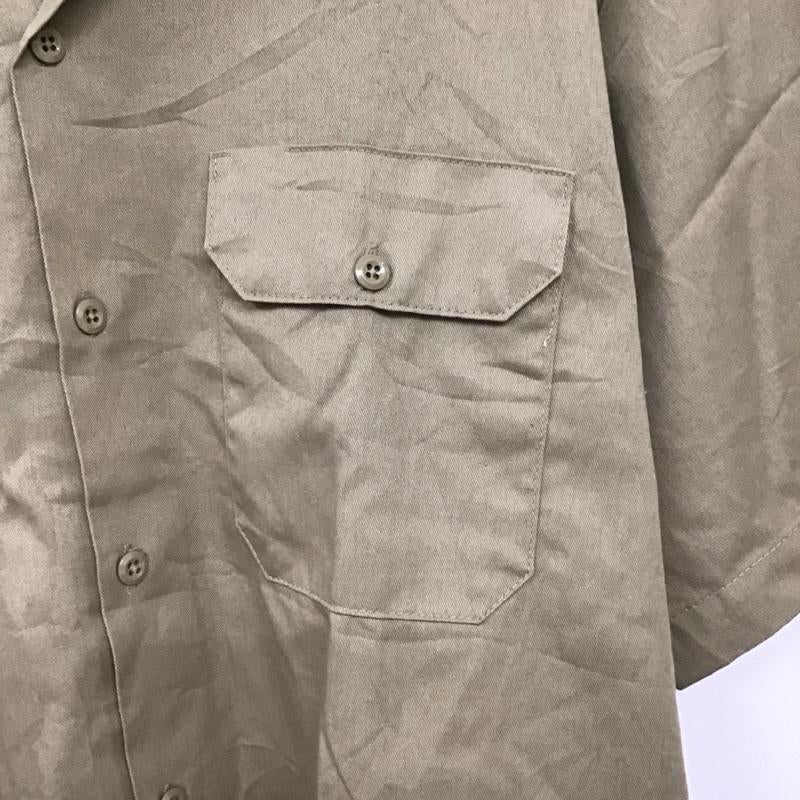 ディッキーズ Dickies シャツ、ブラウス 半袖 半袖シャツ 無地シャツ ポケットシャツ L 無地 ベージュ / ベージュ / beige メンズ USED 古着 中古 10154667