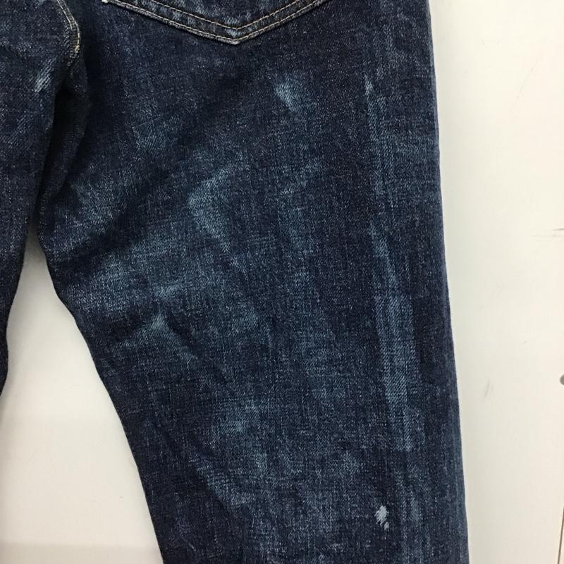 エヴィス EVISU パンツ デニム、ジーンズ デニムパンツ スリムパンツ カジュアルパンツ 29インチ ダメージ加工 インディゴ / インディゴ / Indigo メンズ USED 古着 中古 10154685