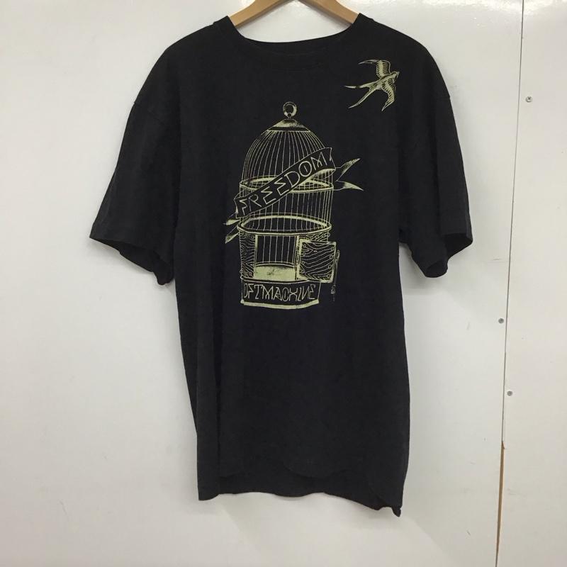 ソフトマシーン Softmachine Tシャツ 半袖 半袖カットソー プリントTシャツ クルーネックカットソー 5号 プリント 黒 / ブラック / black メンズ USED 古着 中古 10154688