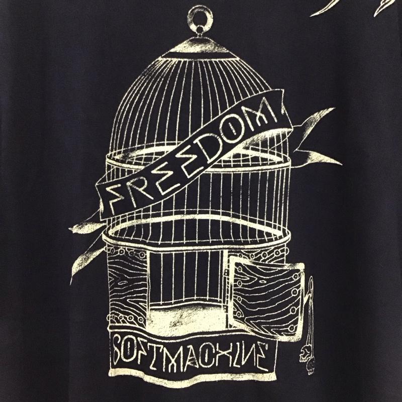 ソフトマシーン Softmachine Tシャツ 半袖 半袖カットソー プリントTシャツ クルーネックカットソー 5号 プリント 黒 / ブラック / black メンズ USED 古着 中古 10154688