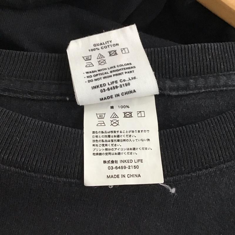 ソフトマシーン Softmachine Tシャツ 半袖 半袖カットソー プリントTシャツ クルーネックカットソー 5号 プリント 黒 / ブラック / black メンズ USED 古着 中古 10154688