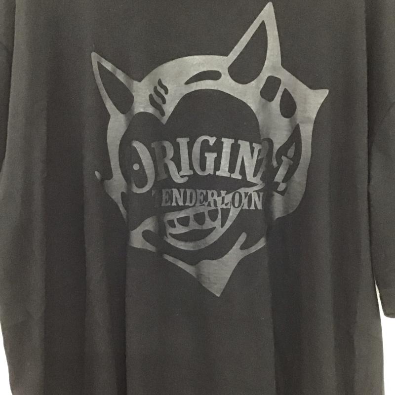 テンダーロイン TENDERLOIN Tシャツ 半袖 半袖カットソー プリントTシャツ クルーネックカットソー XL プリント 黒 / ブラック / black メンズ USED 古着 中古 10154689