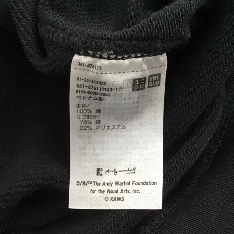 ユニクロ UNIQLO トレーナー 長袖 341-476119 スウェット M プリント 黒 / ブラック / black メンズ USED 古着 中古 10154690