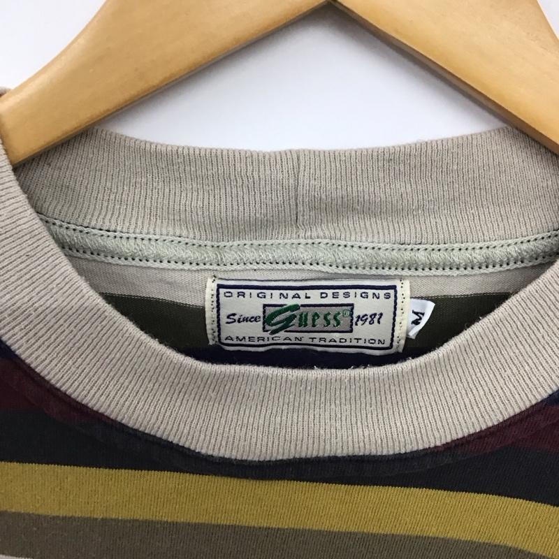 ゲス Guess Tシャツ 長袖 長袖カットソー プリントカットソー クルーネック M ロゴ、文字 マルチカラー / マルチカラー / multicolor メンズ USED 古着 中古 10154694