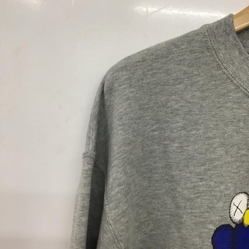 ユニクロ UNIQLO トレーナー 長袖 341-472951 スウェット トレーナー M プリント 灰 / グレー / gray メンズ USED 古着 中古 10154696