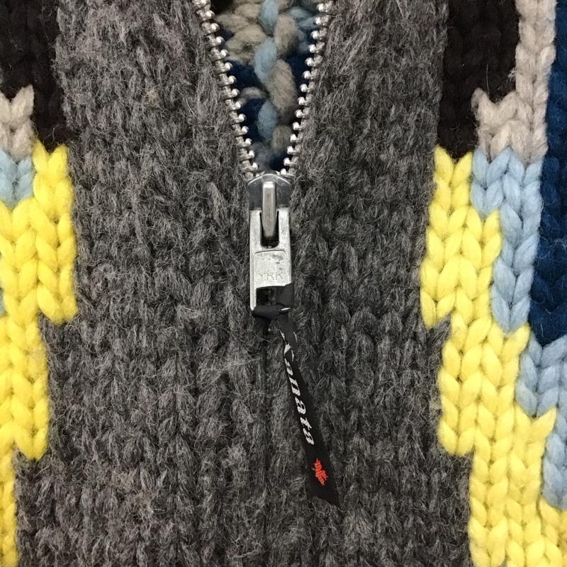 カナタ KANATA ベスト ベスト ジップアップベスト ノースリーブカットソー ニット プリント マルチカラー / マルチカラー / multicolor メンズ USED 古着 中古 10154702