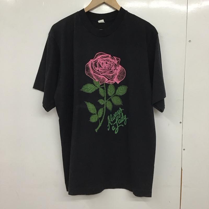古着 USED Tシャツ 半袖 半袖カットソー プリントTシャツ クルーネックカットソー XL プリント 黒 / ブラック / black メンズ USED 古着 中古 10154705