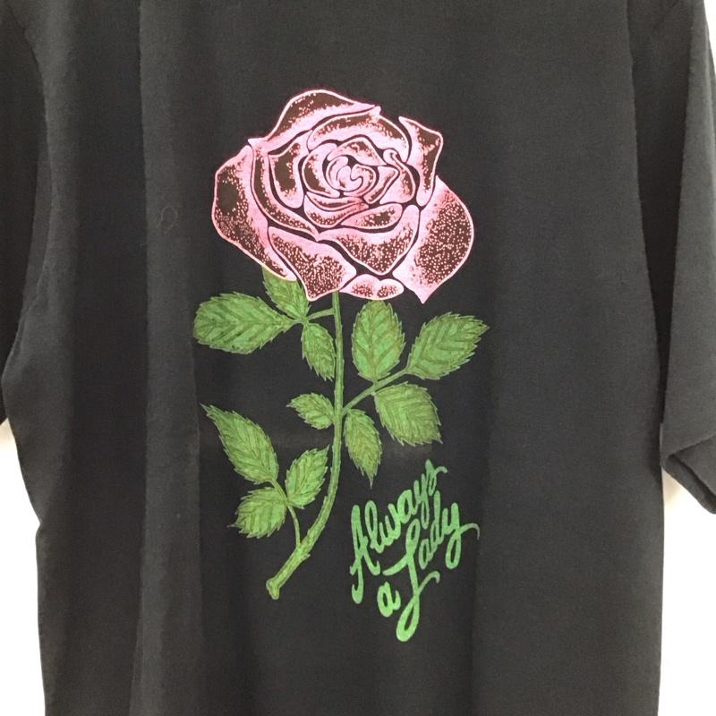 古着 USED Tシャツ 半袖 半袖カットソー プリントTシャツ クルーネックカットソー XL プリント 黒 / ブラック / black メンズ USED 古着 中古 10154705
