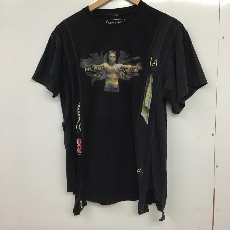 ニードルス Needles Tシャツ 半袖 半袖カットソー プリントTシャツ クルーネックカットソー S プリント 黒 / ブラック / black メンズ USED 古着 中古 10154710