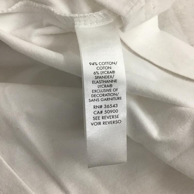 カルバン・クライン Calvin Klein ポロシャツ 半袖 半袖ポロシャツ カラーシャツ 半袖カットソー XL ロゴ、文字 白 / ホワイト / white メンズ USED 古着 中古 10154711