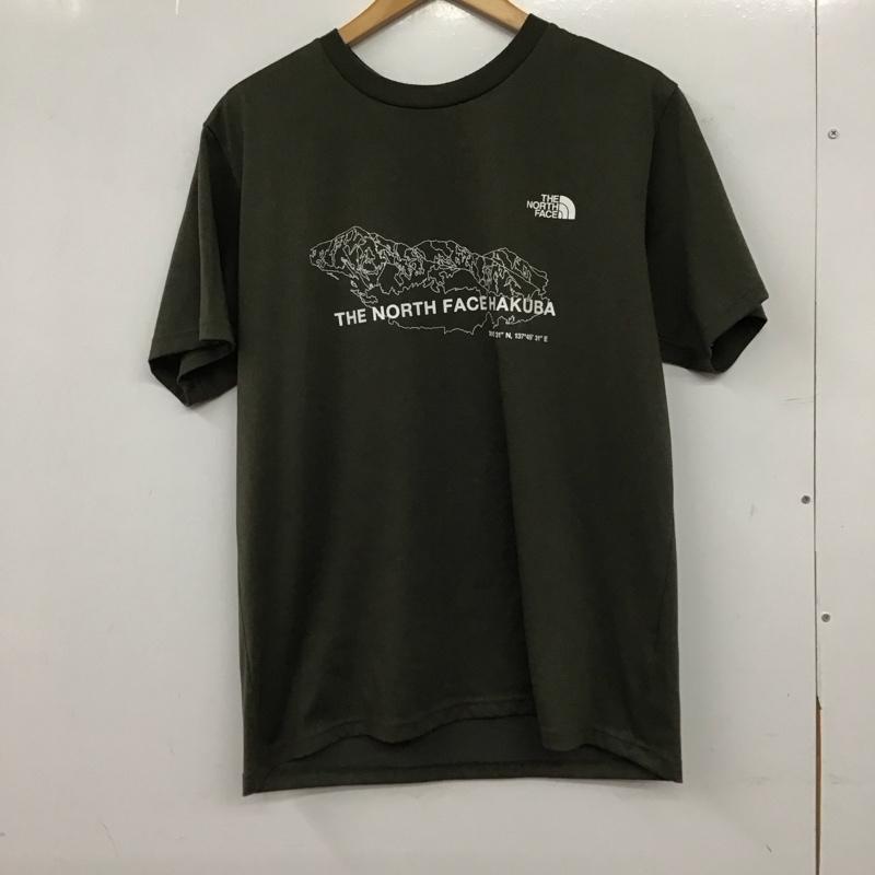 ザノースフェイス THE NORTH FACE Tシャツ 半袖 nt32300y プリントTシャツ XL ロゴ、文字 カーキ / カーキ / khaki メンズ USED 古着 中古 10154712
