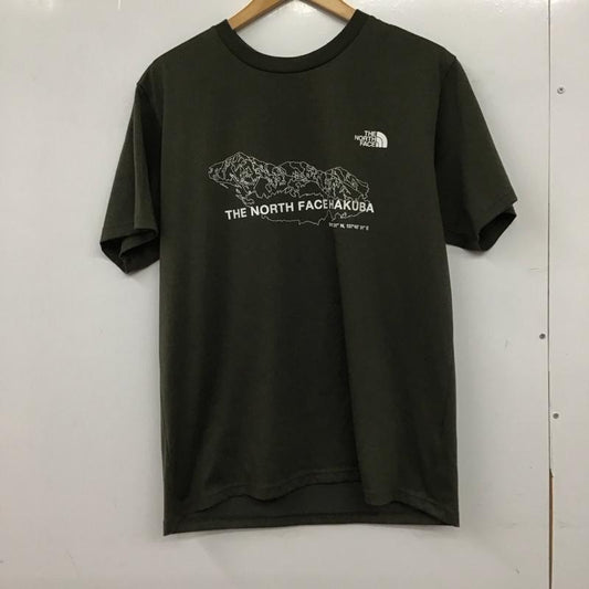 ザノースフェイス THE NORTH FACE Tシャツ 半袖 nt32300y プリントTシャツ XL ロゴ、文字 カーキ / カーキ / khaki メンズ USED 古着 中古 10154712