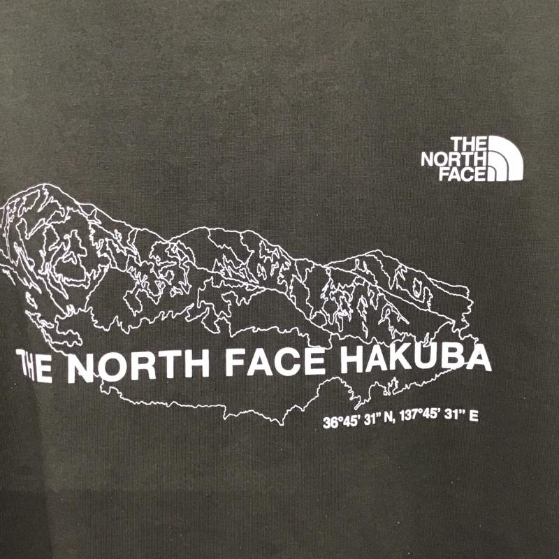 ザノースフェイス THE NORTH FACE Tシャツ 半袖 nt32300y プリントTシャツ XL ロゴ、文字 カーキ / カーキ / khaki メンズ USED 古着 中古 10154712