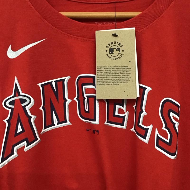 ナイキ NIKE Tシャツ 半袖 半袖カットソー プリントTシャツ クルーネックカットソー L ロゴ、文字 赤 / レッド / red メンズ USED 古着 中古 10154713