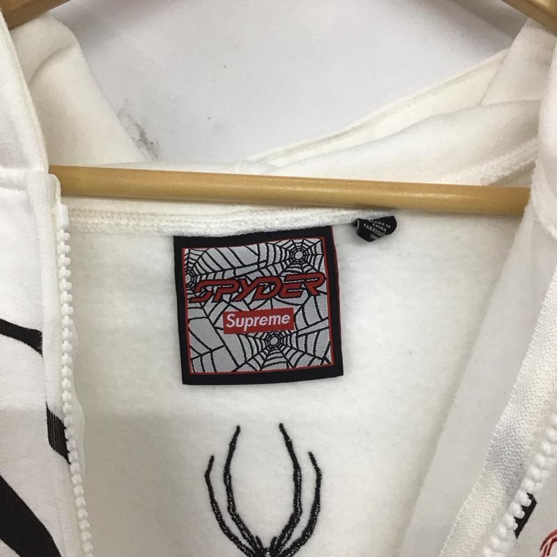 シュプリーム Supreme パーカー 長袖 24aw SpyderZipUpHooded XL プリント 白 / ホワイト / white メンズ USED 古着 中古 10154714