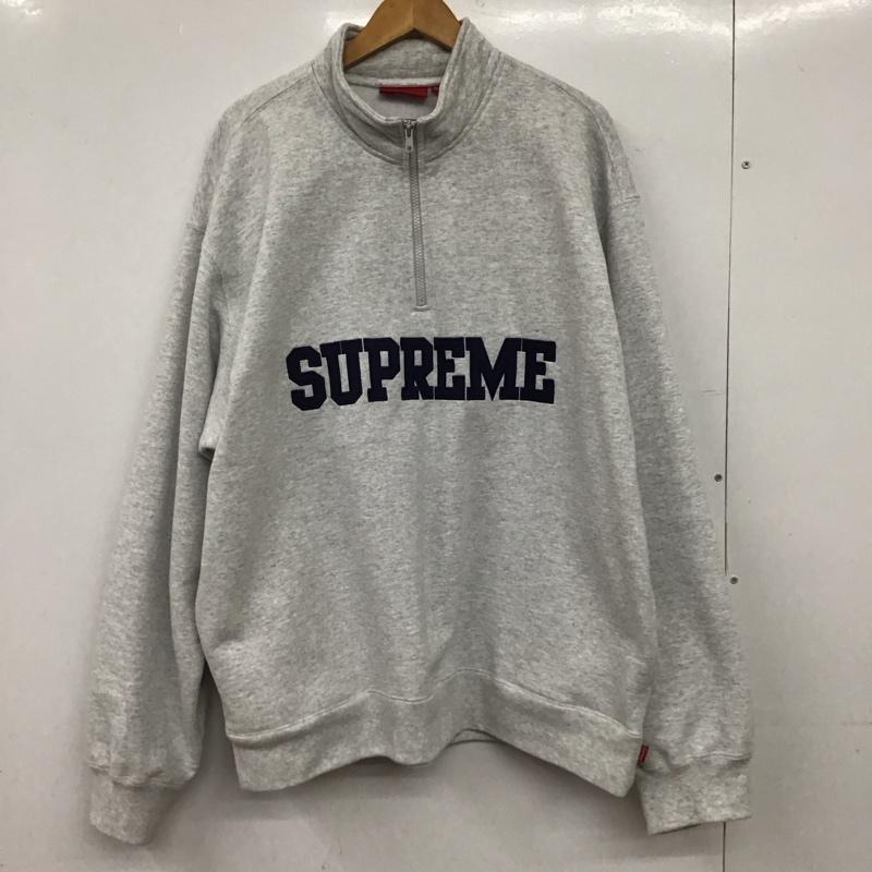シュプリーム Supreme トレーナー 長袖 2024AW CollegiateHalfZipPullover XL ロゴ、文字 灰 / グレー / gray メンズ USED 古着 中古 10154715