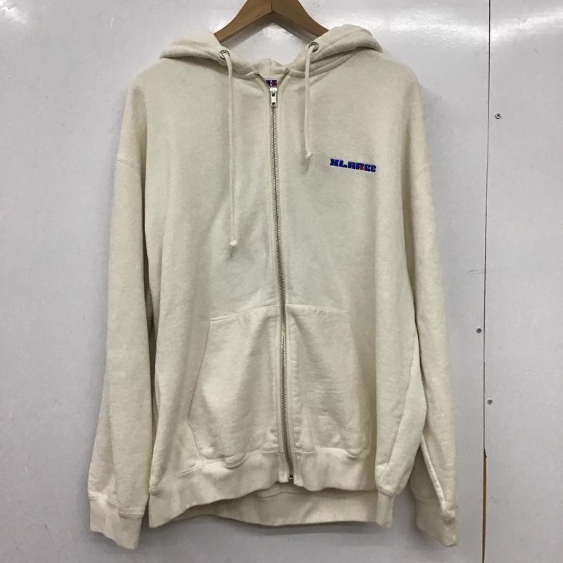 エクストララージ XLARGE パーカー 長袖 rc-24295xl ZIPUPHOODEDSWEATSHIRT XL ロゴ、文字 アイボリー / アイボリー / メンズ USED 古着 中古 10154716