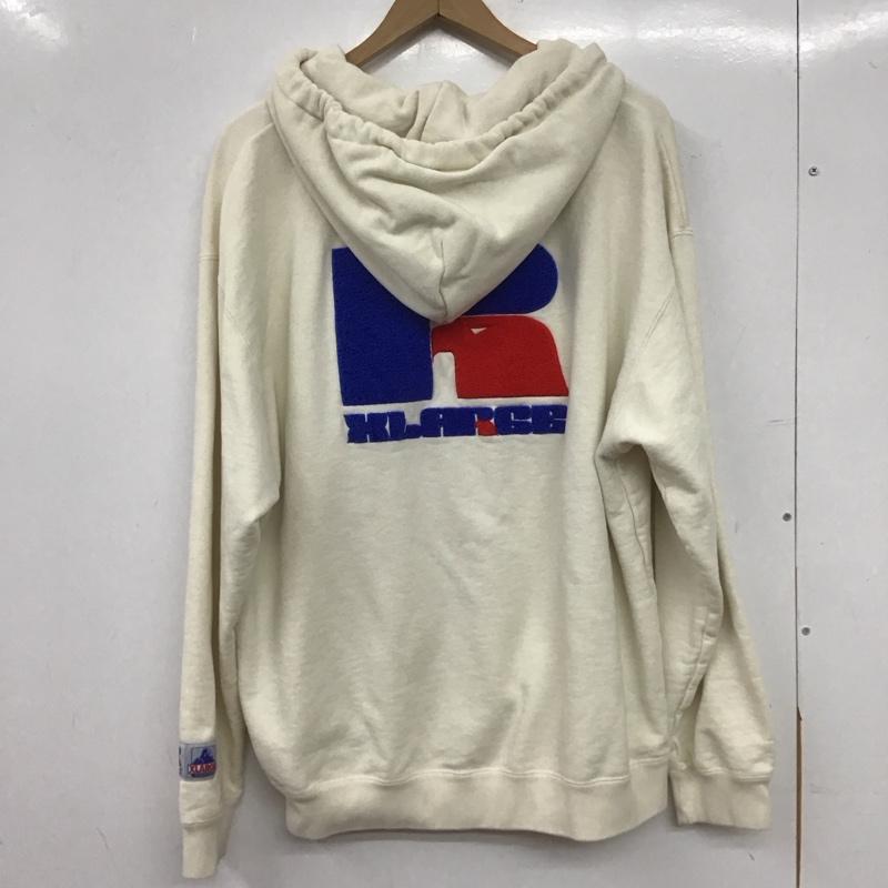エクストララージ XLARGE パーカー 長袖 rc-24295xl ZIPUPHOODEDSWEATSHIRT XL ロゴ、文字 アイボリー / アイボリー / メンズ USED 古着 中古 10154716