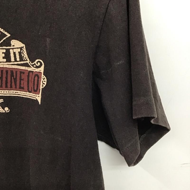 デラックスウエア DELUXEWARE Tシャツ 半袖 半袖カットソー プリントTシャツ クルーネックカットソー L プリント ダークブラウン / ダークブラウン / メンズ USED 古着 中古 10154718