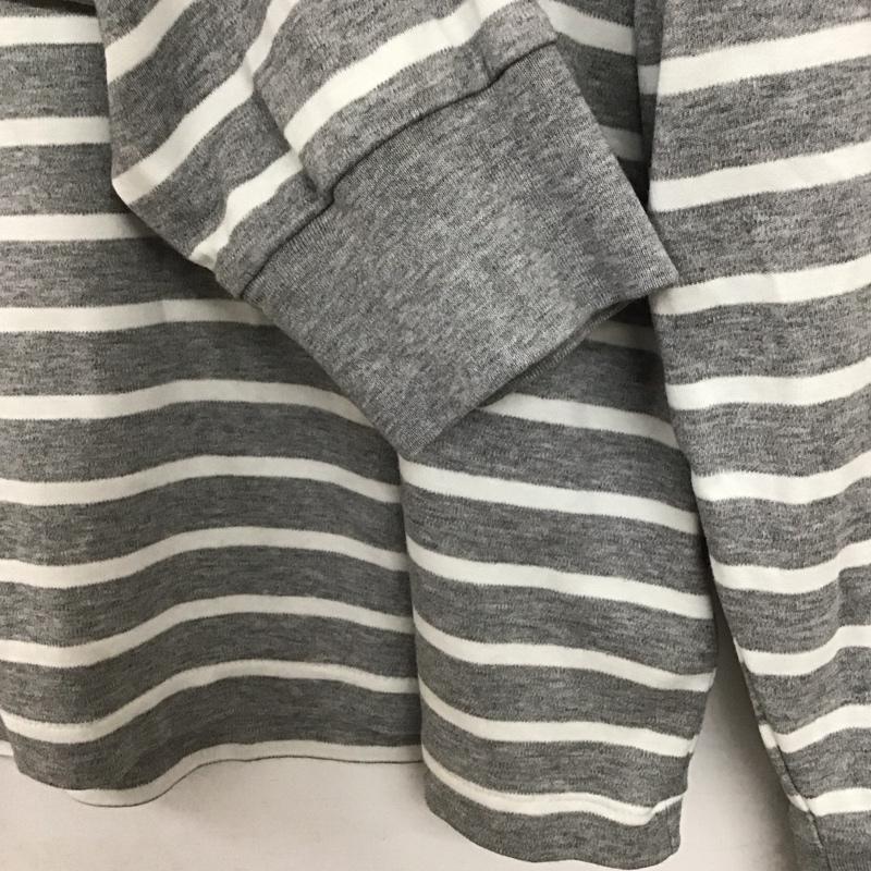 ポロラルフローレン POLO RALPH LAUREN カットソー 長袖 長袖ニットカットソー クルーネック L ボーダー柄 白 / ホワイト / white X 灰 / グレー / gray メンズ USED 古着 中古 10154719